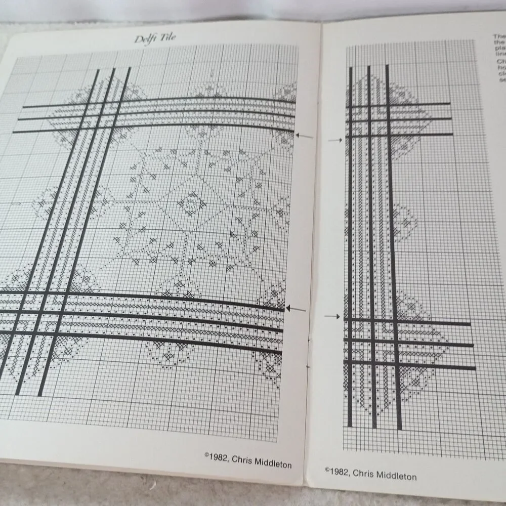 Vintage 1982 Afghans Anyone Chris Middleton Cross Stitch Pattern Book CM-3